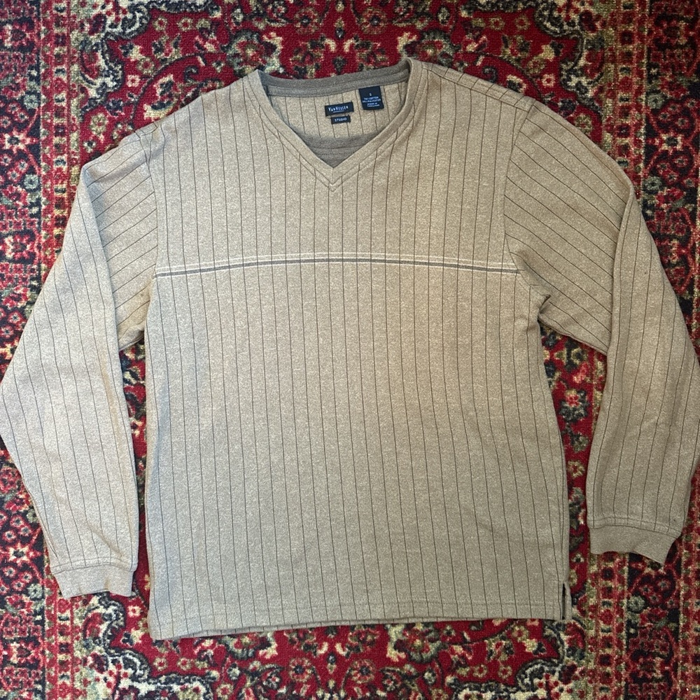 *on hold* Vintage Men's Tan V-Neck Sweater